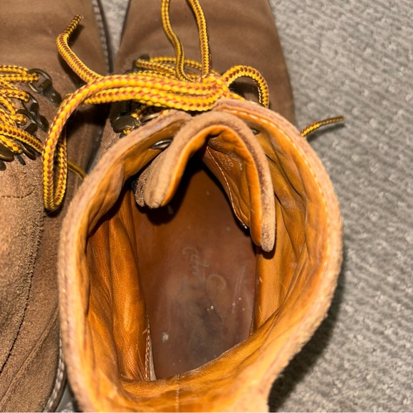 Mens Sperry Top Sider Gold Cup Lug Lace Boot Tan Suede - Picture 6 of 7